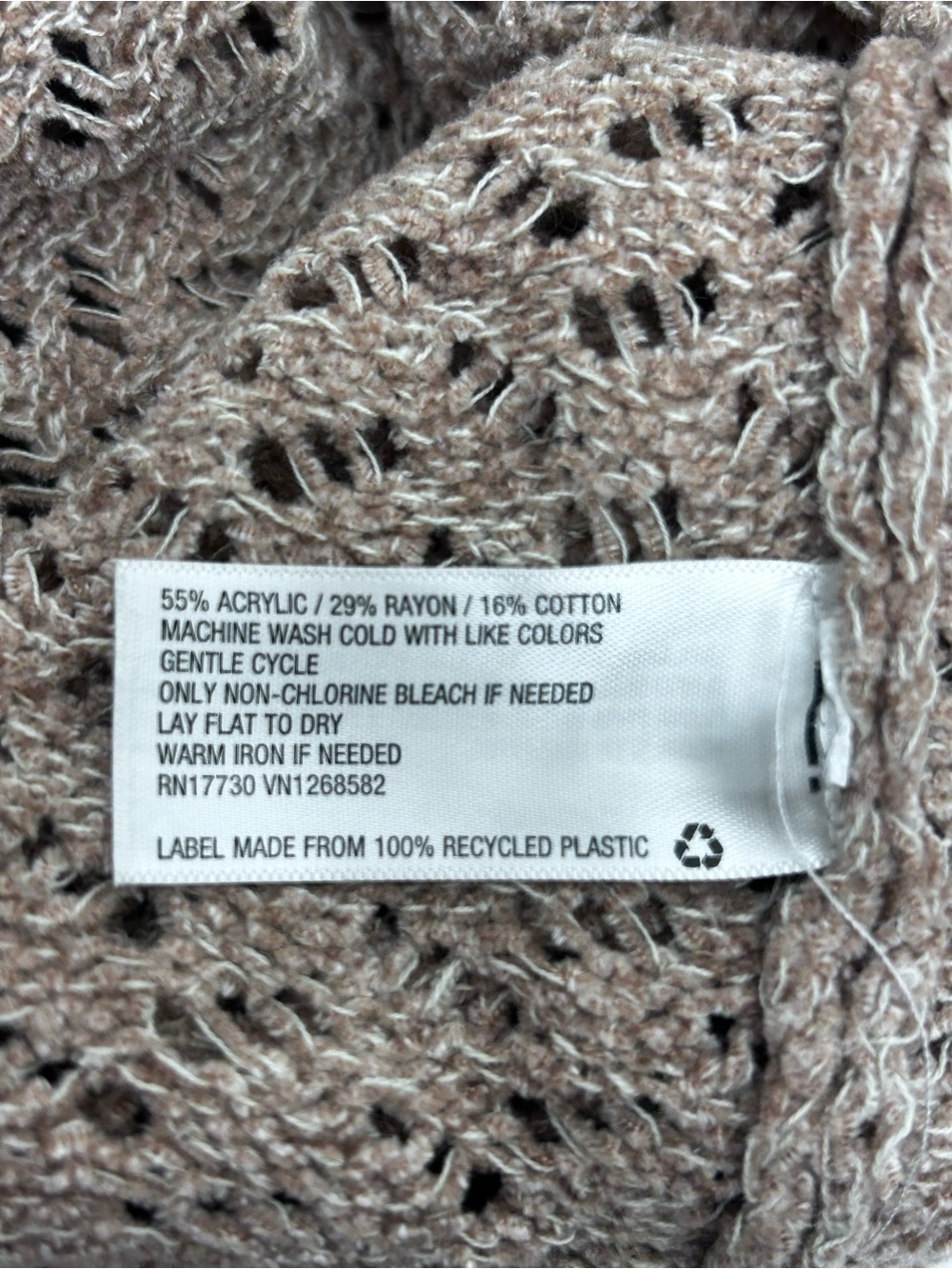 Open-Front Long Knit Cardigan Sweater XL - Picture 3 of 8